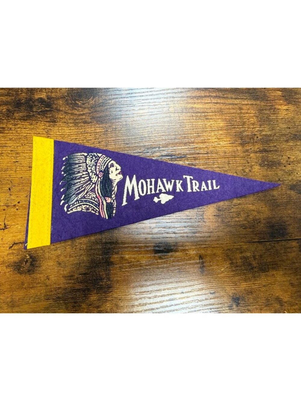 Vintage Mohawk Trail mini pennant
